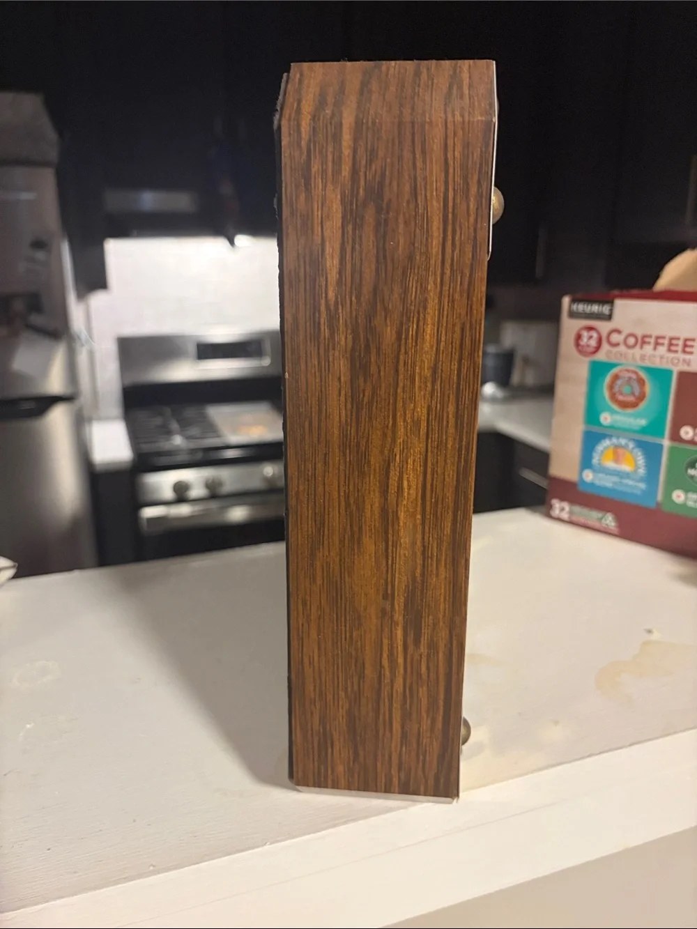 Mercedes quartz wooden clock